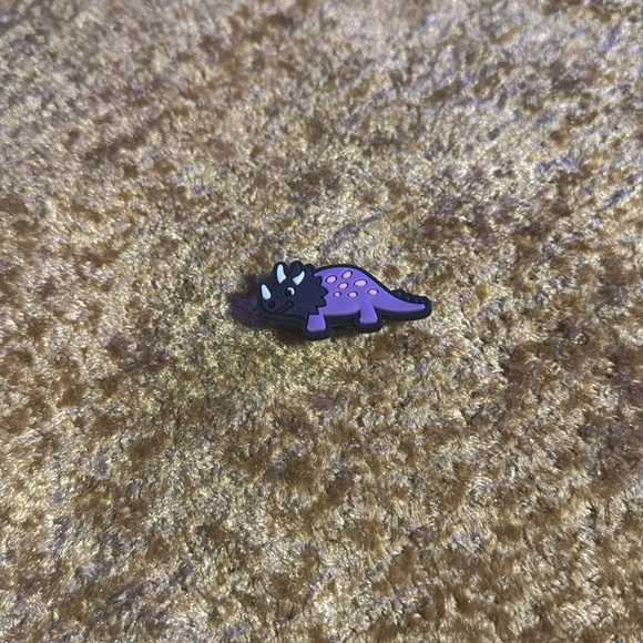 Kids Purple Dinosaur Jibbitz Shoe Charm  Accessory For Crocs & Shoes New 5/$15 - Picture 3 of 9